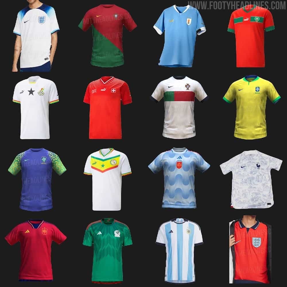All 32 Teams' Football Kits at the 2022 World Cup