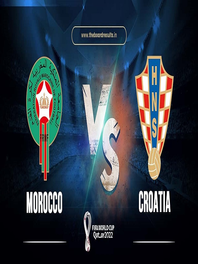 Croatia vs Morocco Football Match poster