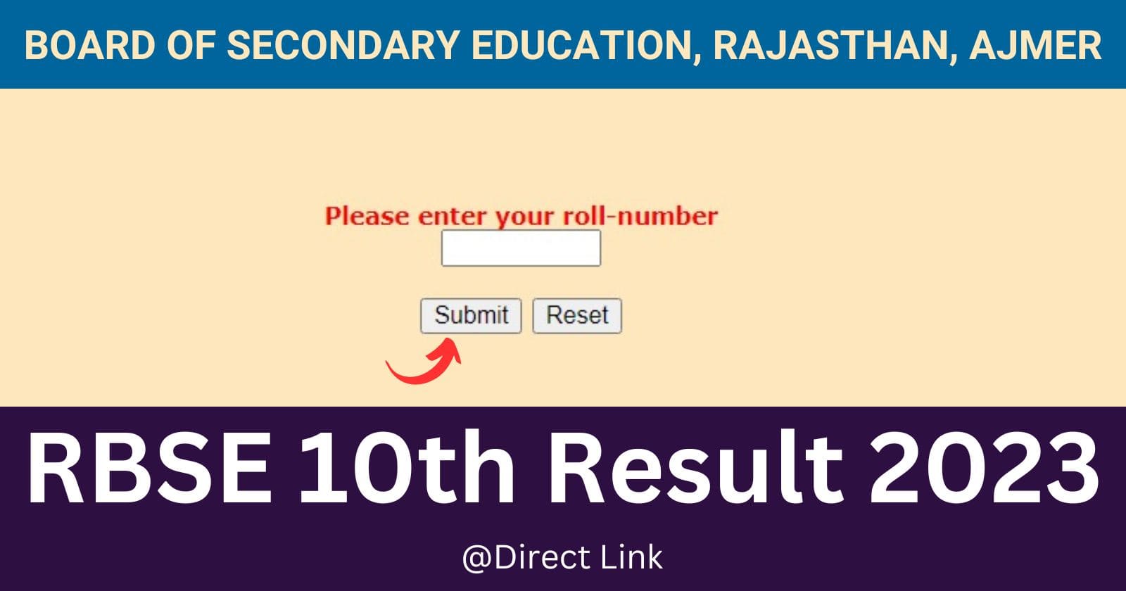 RBSE 10th Result 2023 OUT Rajasthan Class 10th Result Kab Aayega, Marksheet Download Link